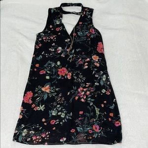 NWT Print sheer flowery dress